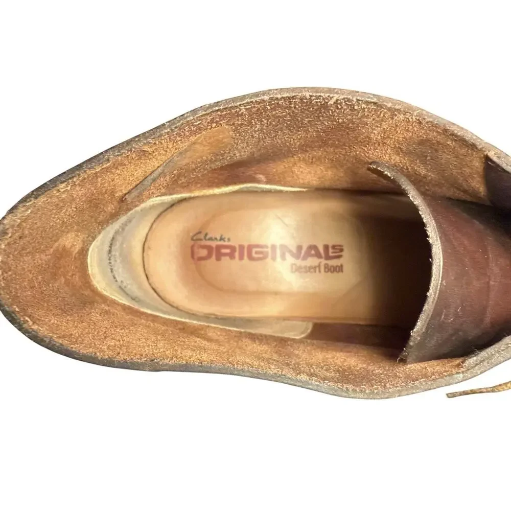 12 Clarks Originals Desert Boot Chukka Boots Beeswax Brown Men's Casual 26106562